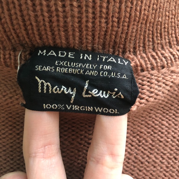 😍 Vintage Wool Cardigan Stripe | Grandmacore Dark Academia Twee | shell button - Picture 5 of 5